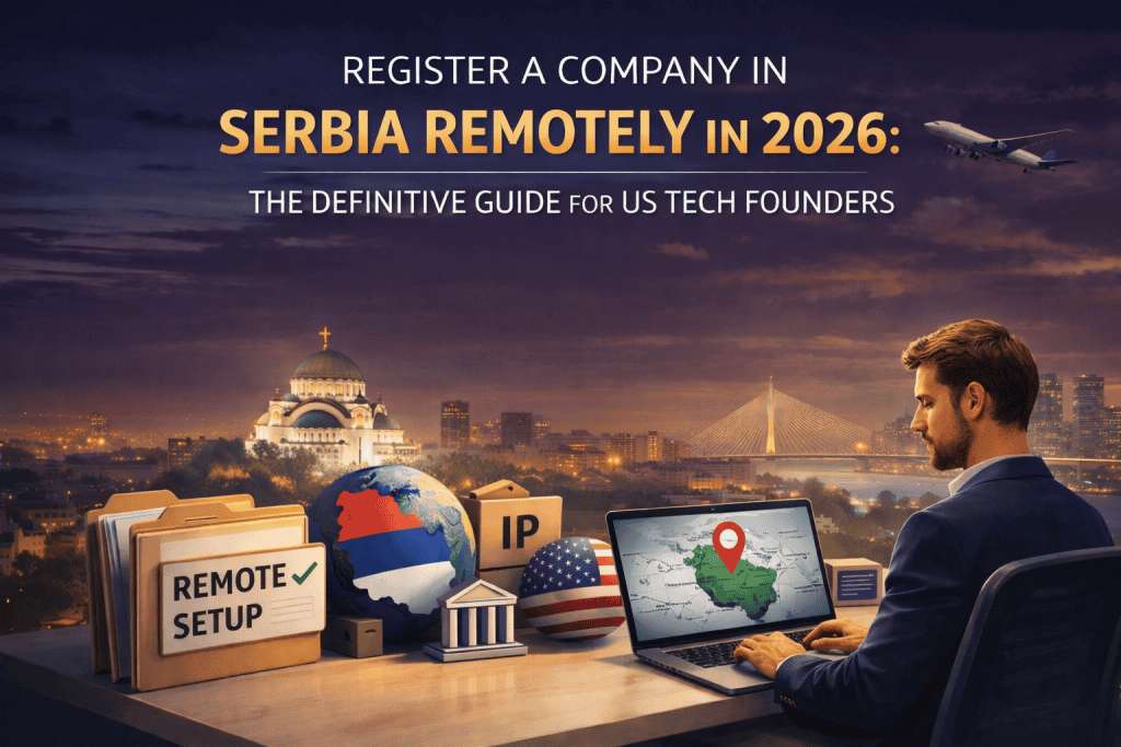 Tech founders registering a company in Serbia remotely using Power of Attorney.